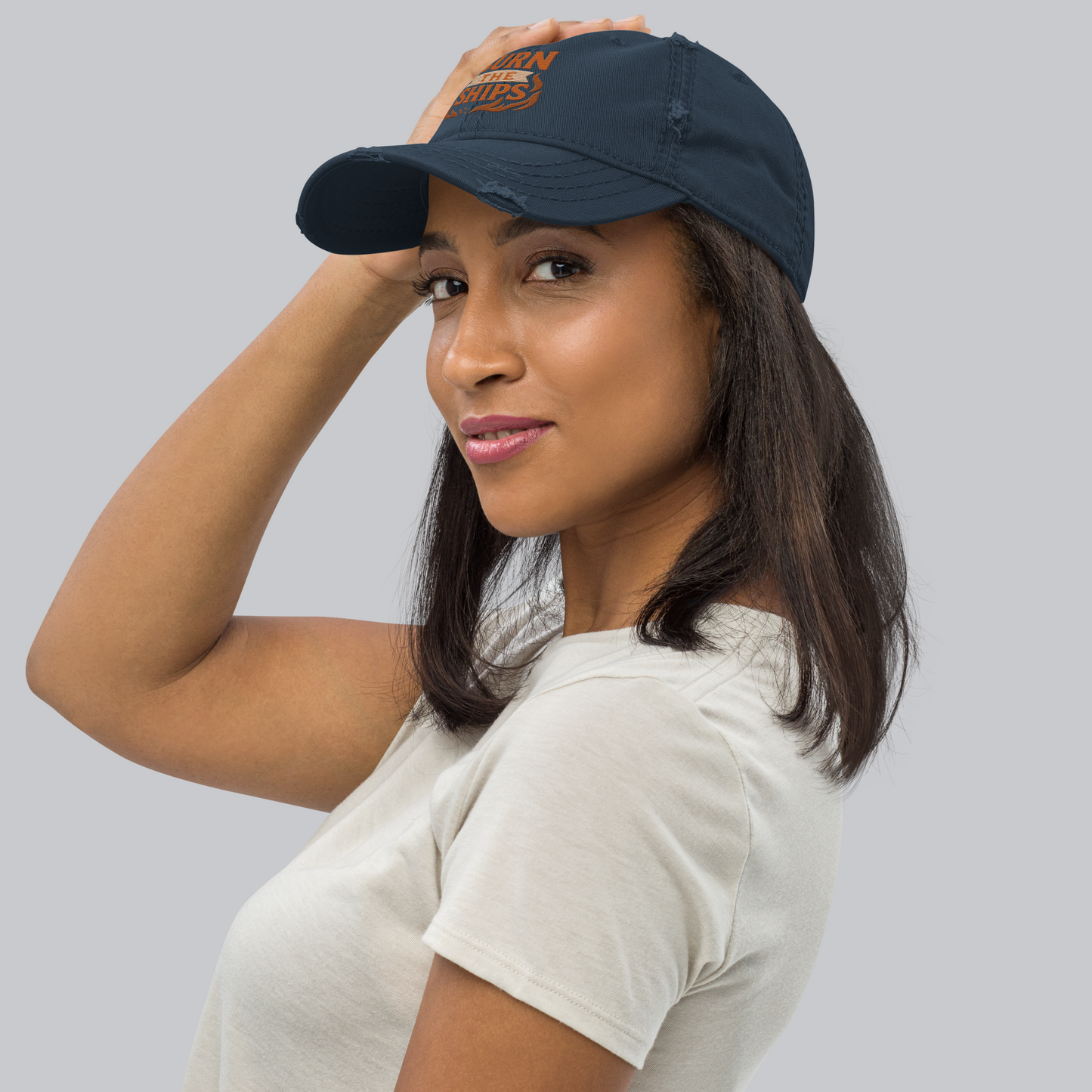 Burn the Ships - Distressed Dad Hat