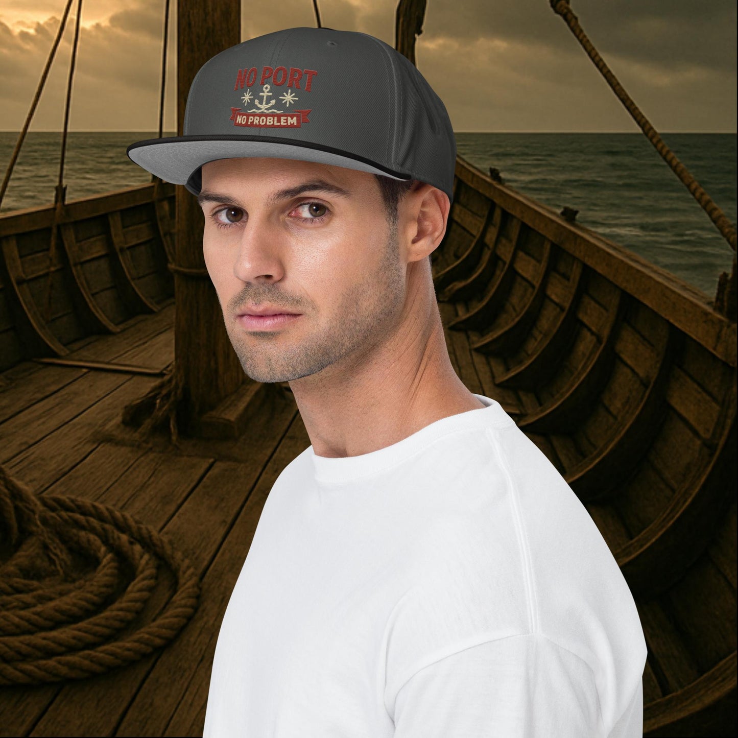 No Port, No Problem - Snapback Hat