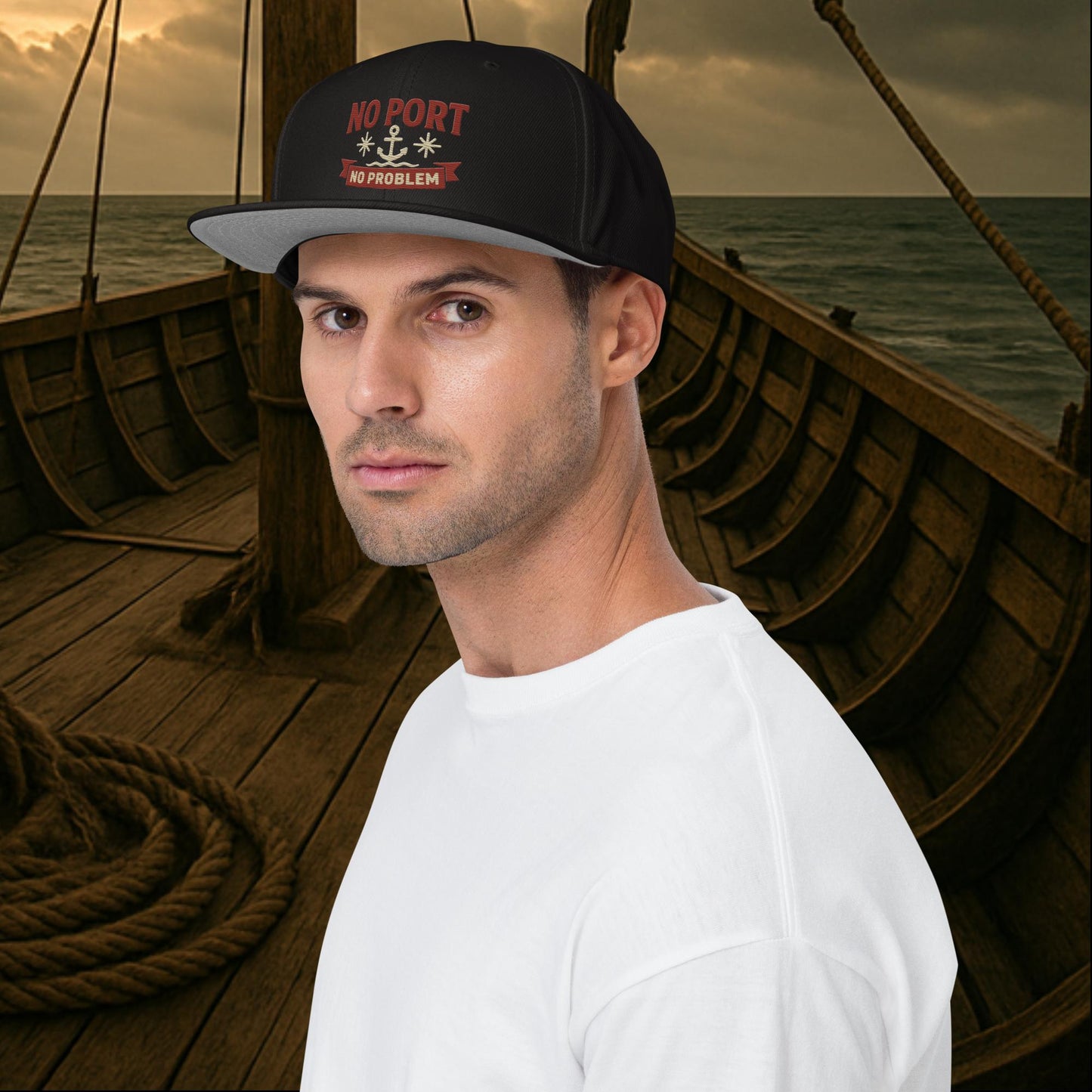 No Port, No Problem - Snapback Hat