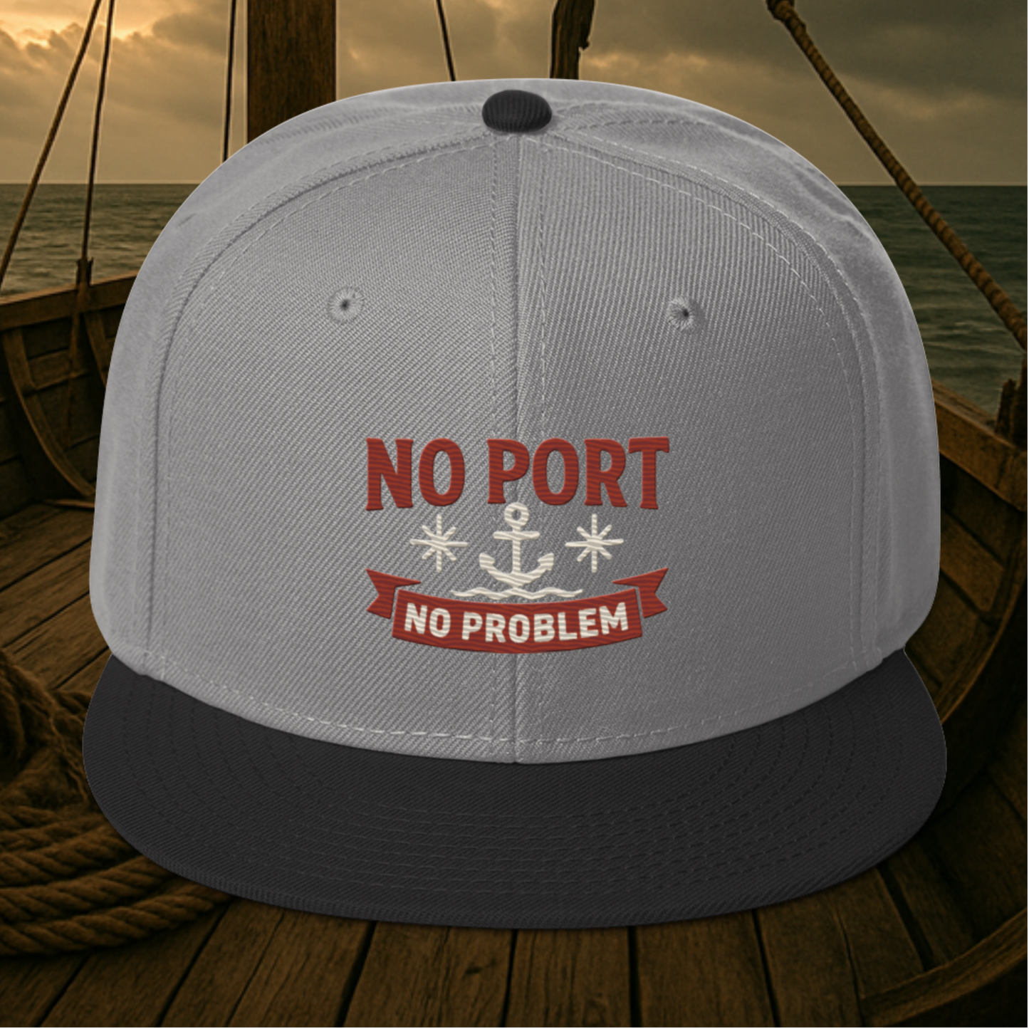 No Port, No Problem - Snapback Hat