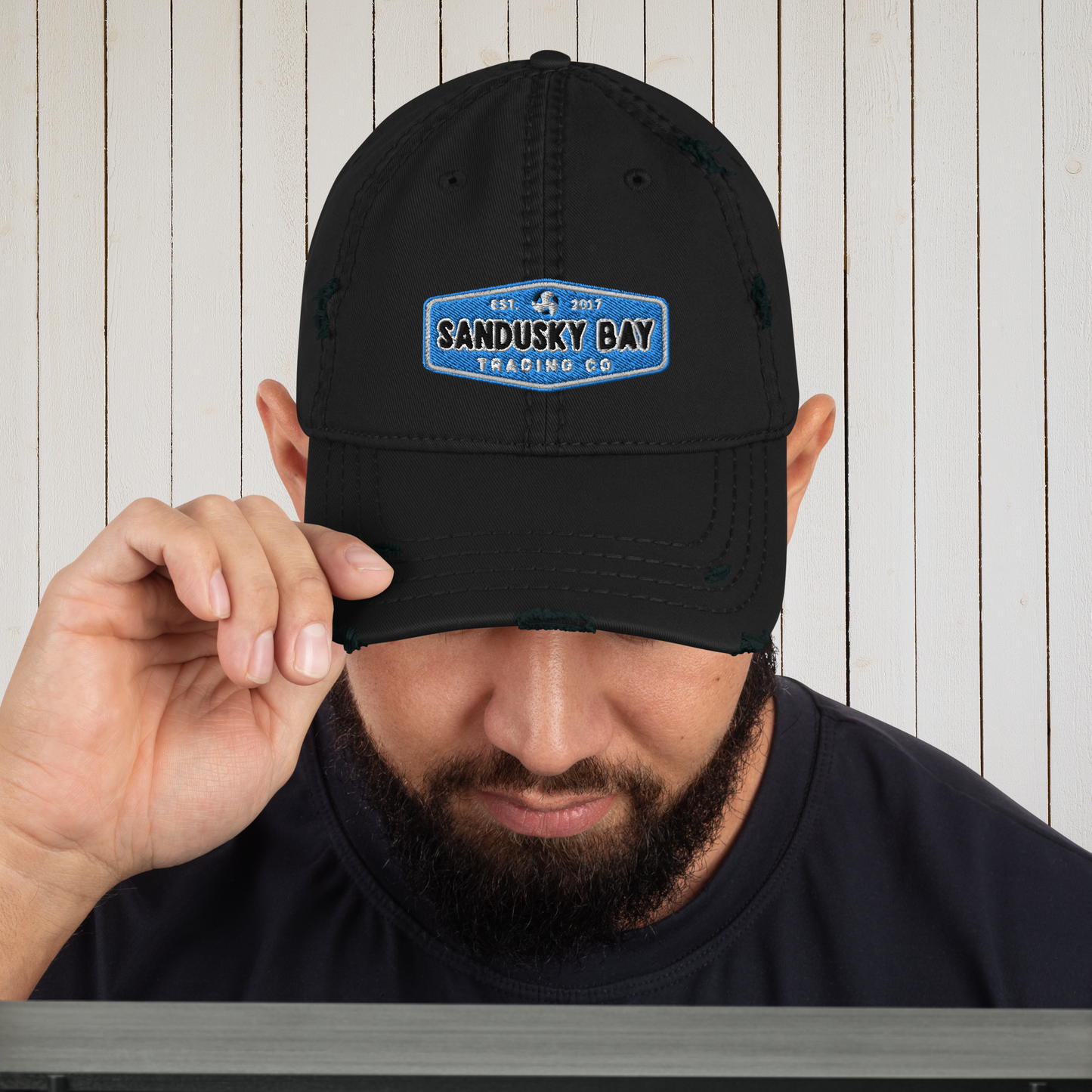 S.B.T.C Distressed Hat (Blue Badge)