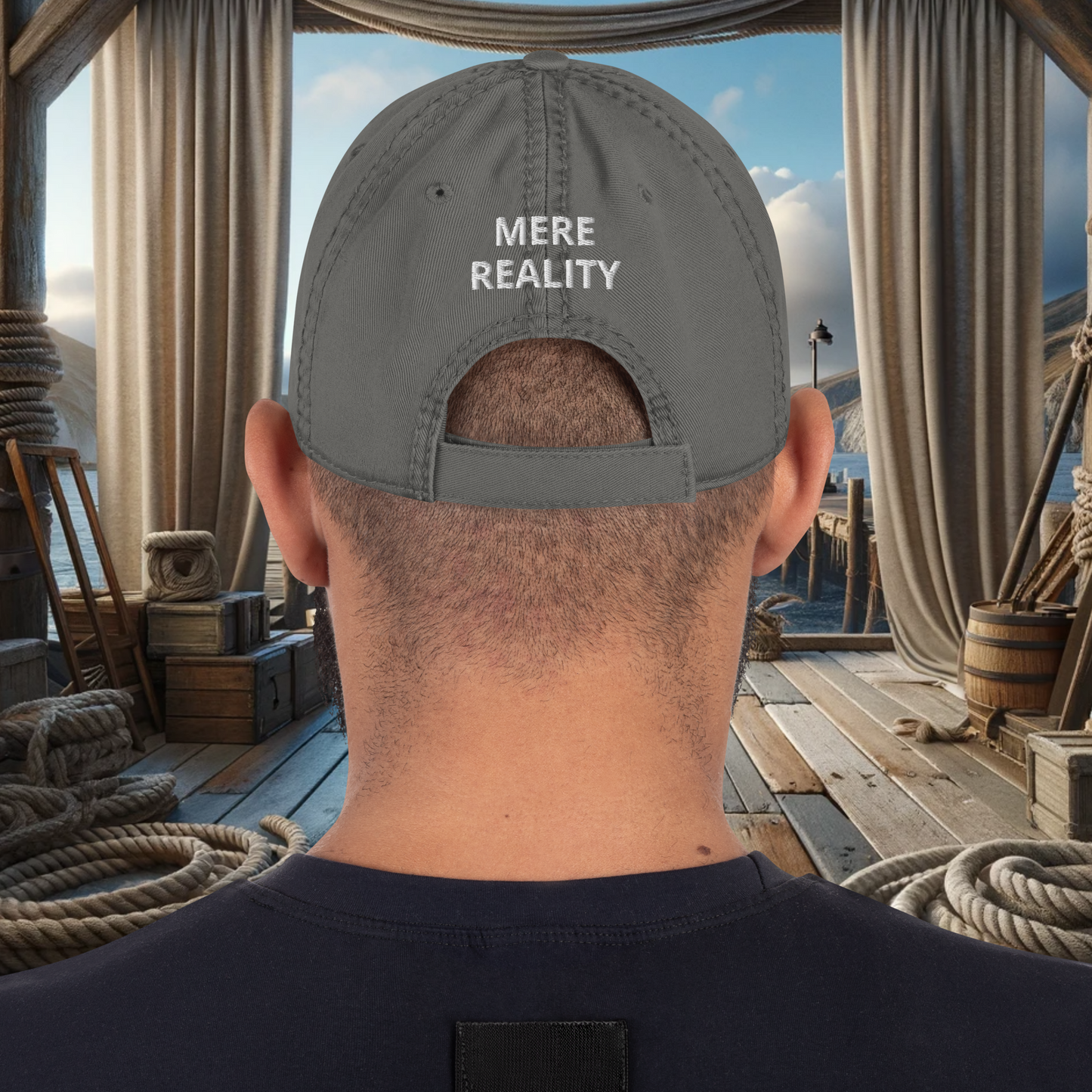 Mere Reality Logo Distressed Hat