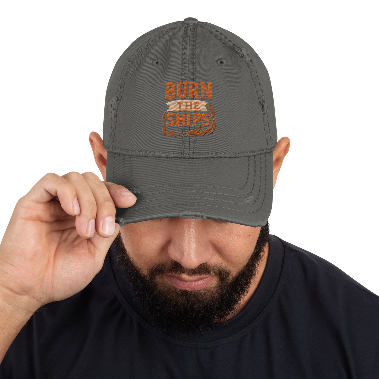Burn the Ships - Distressed Dad Hat