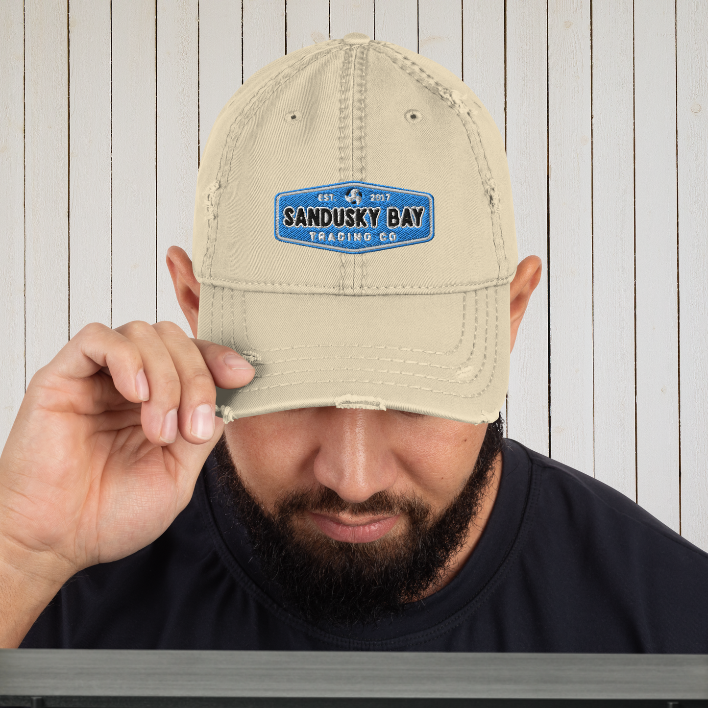 S.B.T.C Distressed Hat (Blue Badge)