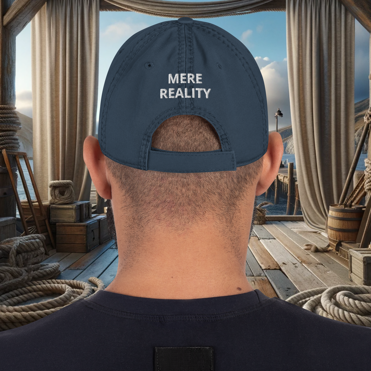 Mere Reality Logo Distressed Hat