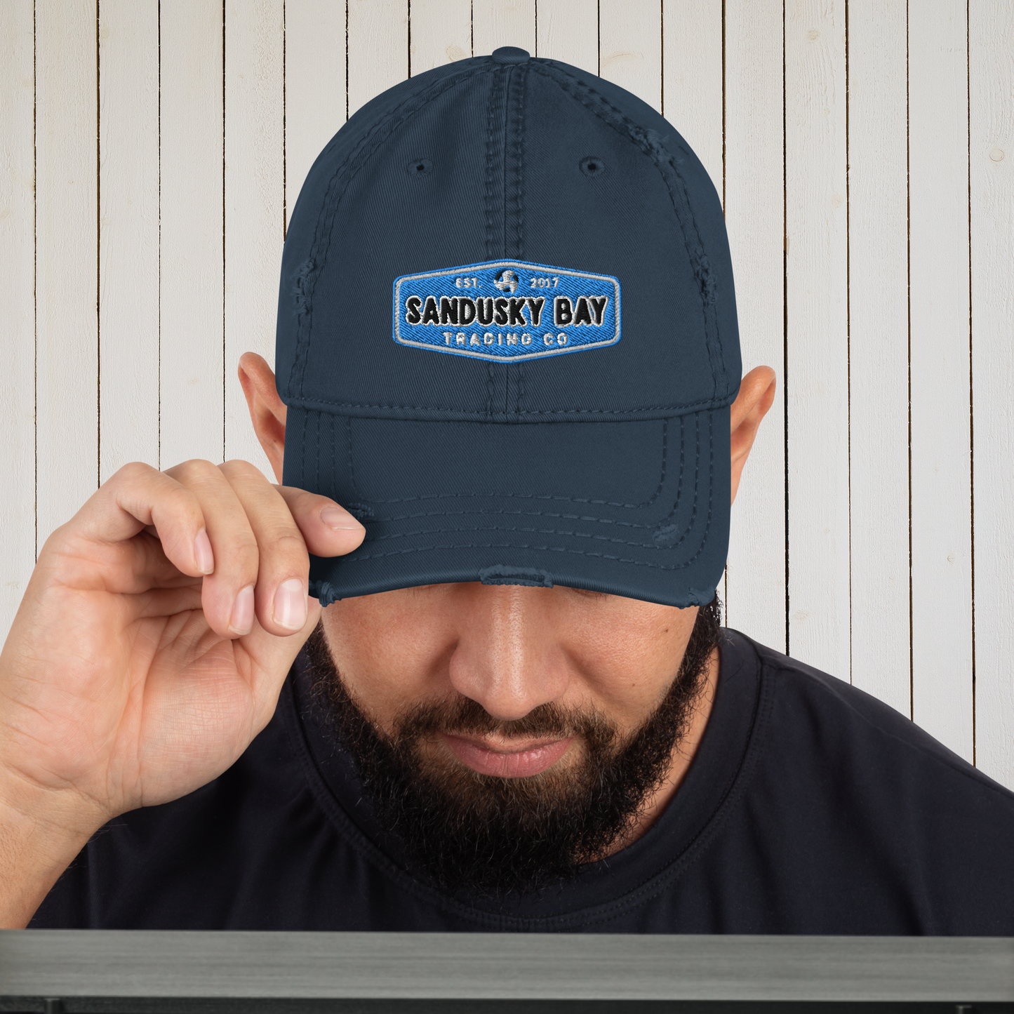 S.B.T.C Distressed Hat (Blue Badge)