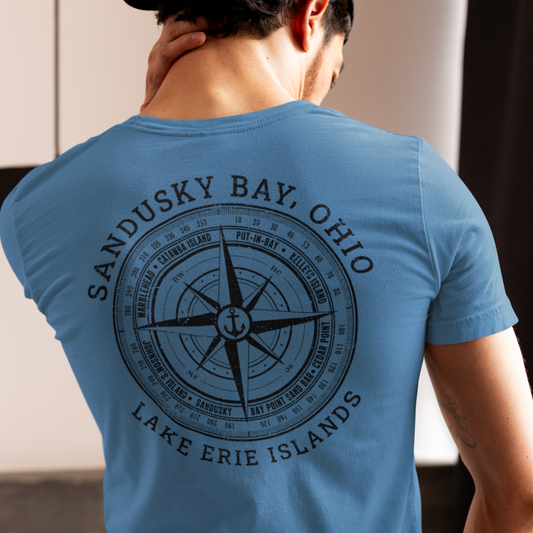 Sandusky Bay Compass - Premium T-Shirt