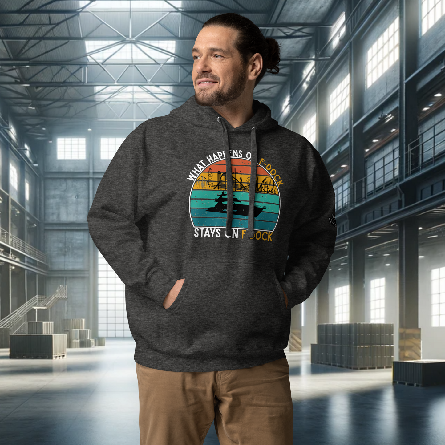 What Happens on F-Dock - Retro Hoodie