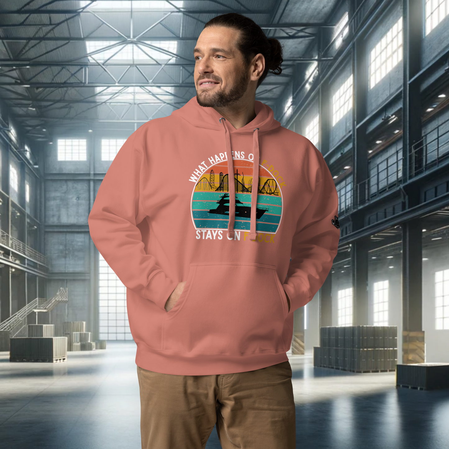 What Happens on F-Dock - Retro Hoodie