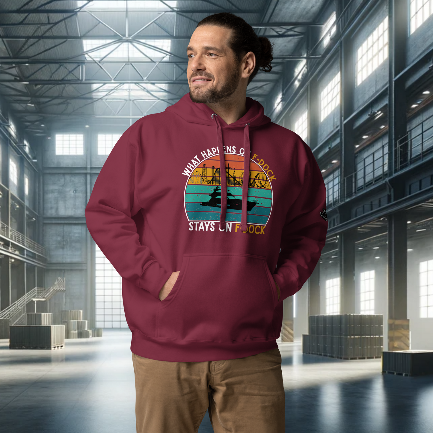 What Happens on F-Dock - Retro Hoodie