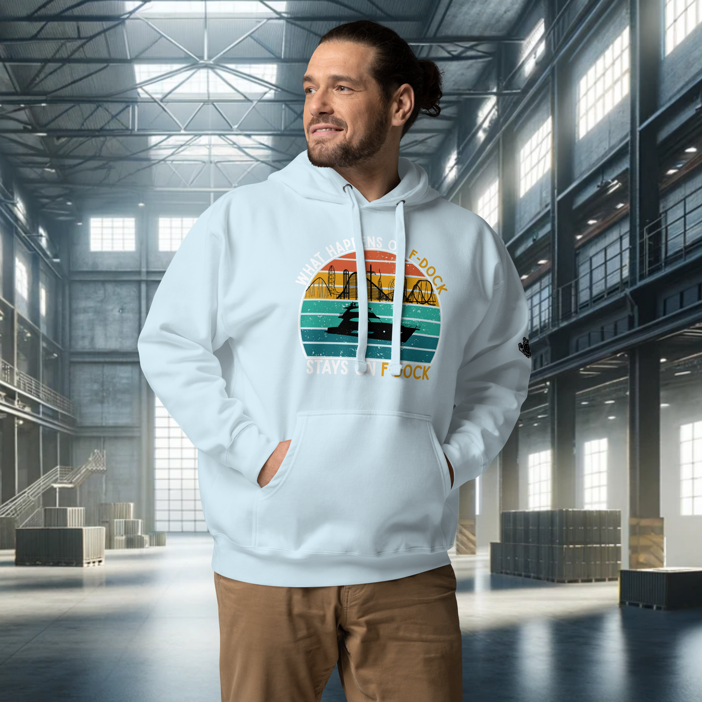 What Happens on F-Dock - Retro Hoodie