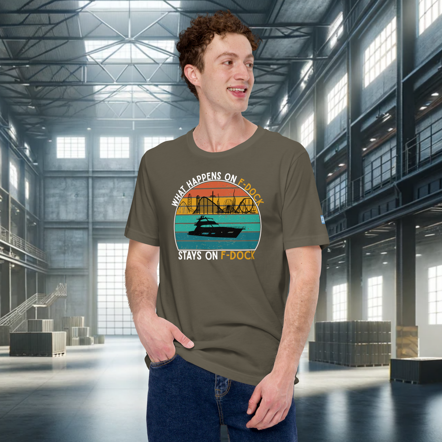 What Happens on F-Dock - Retro T-Shirt