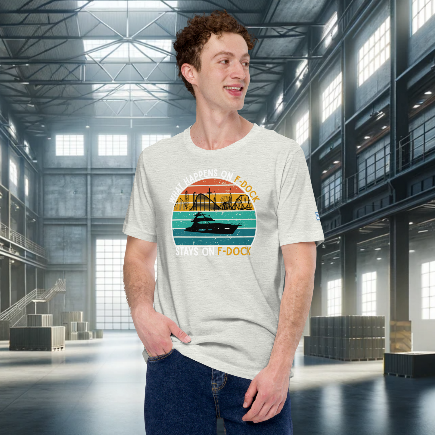 What Happens on F-Dock - Retro T-Shirt