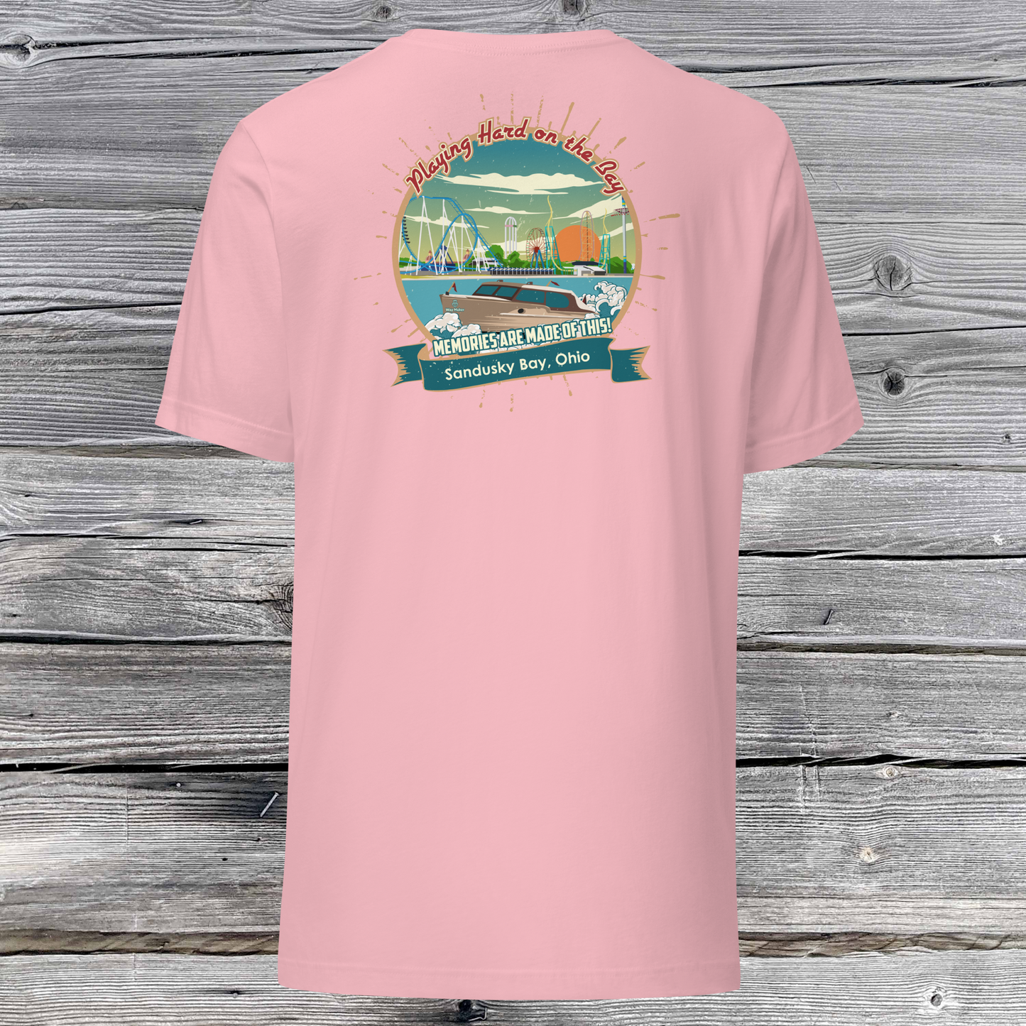 Playing Hard on the Bay - Vintage Style T-Shirt