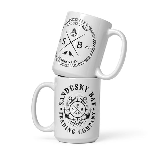 White glossy mug