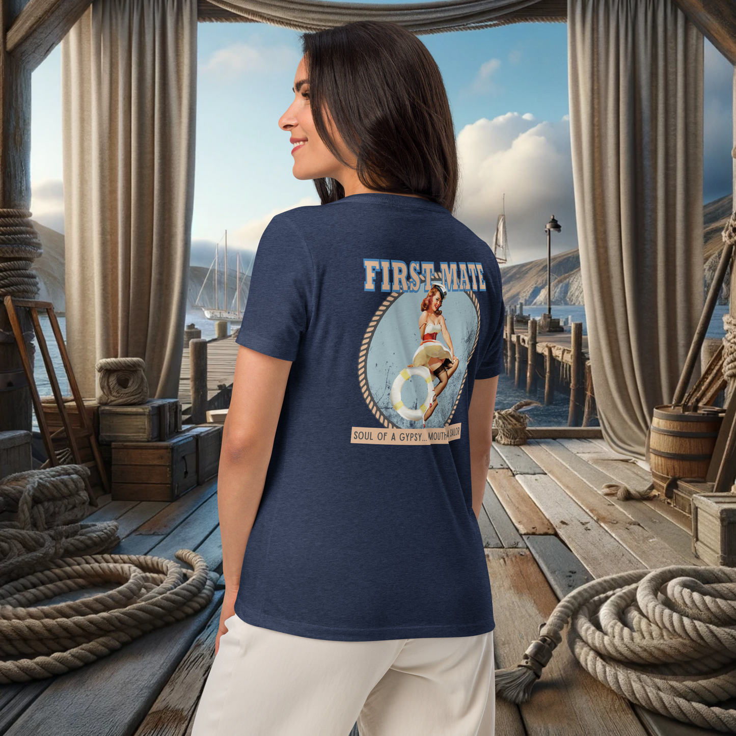 First Mate V-Neck Tee