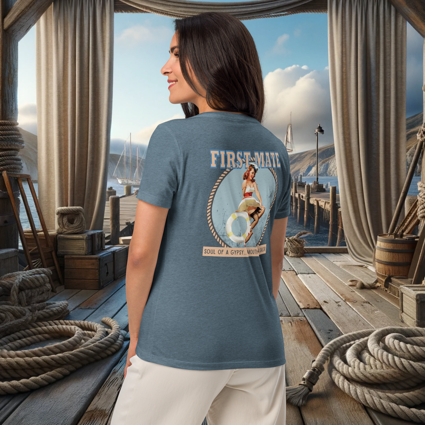 First Mate V-Neck Tee