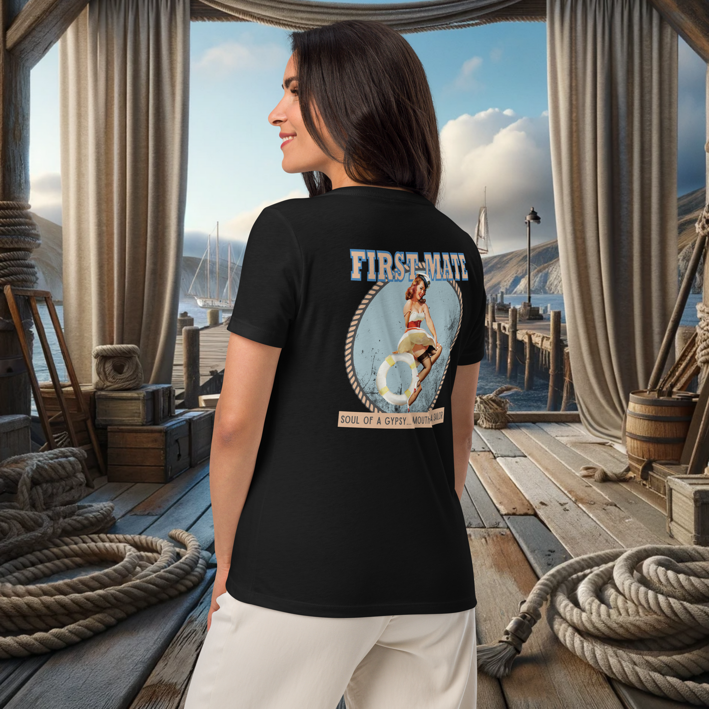 First Mate V-Neck Tee