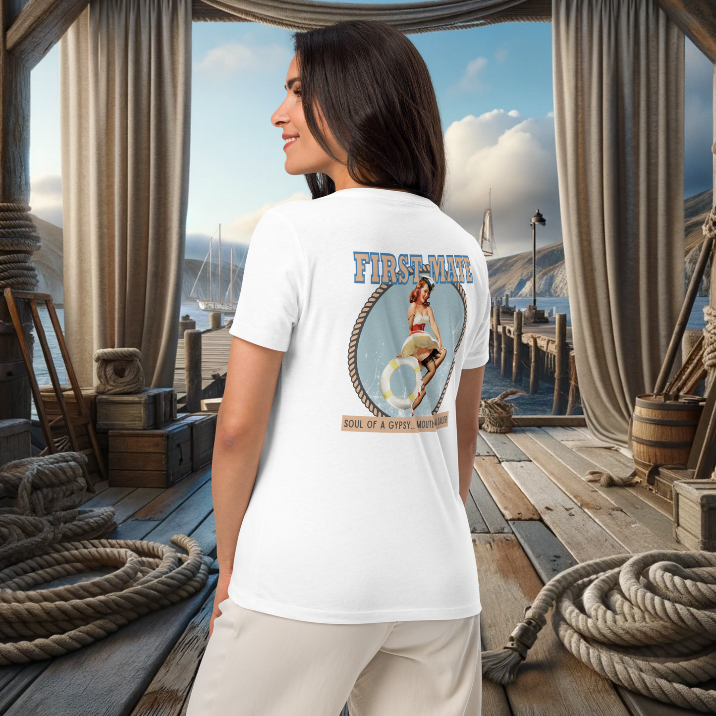 First Mate V-Neck Tee